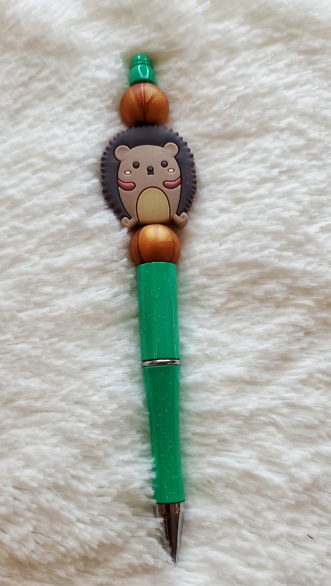 Hedgehog Beaded Pen
